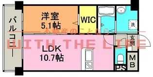 グランドシャトー花畑T・S【303号号室】の間取り