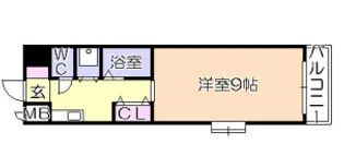 リファレンス久留米駅前【608号号室】の間取り