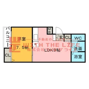 エスペランザ【102号号室】の間取り