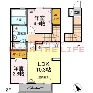 マハロ【206号号室】の間取り