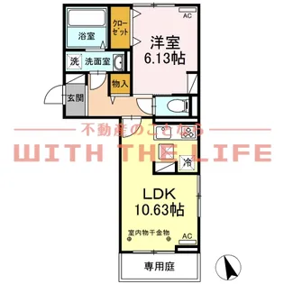 エスポワール合川【B203号号室】の間取り