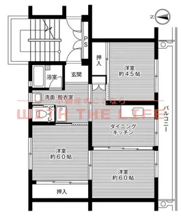 ビレッジハウス大牟田【1-207号号室】の間取り