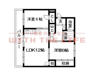 第2江頭ハイツ【205号号室】の間取り