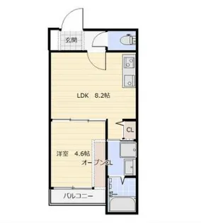 クレールソフィア【202号号室】の間取り