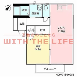 ミレニアミティ上津【B202号号室】の間取り