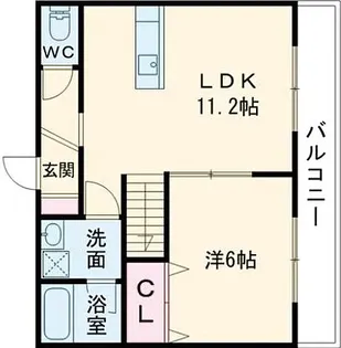 カーサ・シエント上峰【206号号室】の間取り