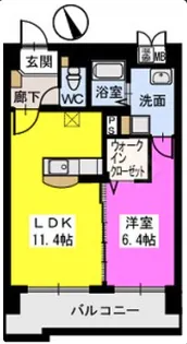 ベスタ櫛原【805号号室】の間取り