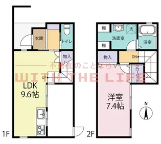 ショコラ【N-A号室】の間取り