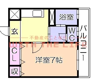 セジュールプロバンス【202号号室】の間取り