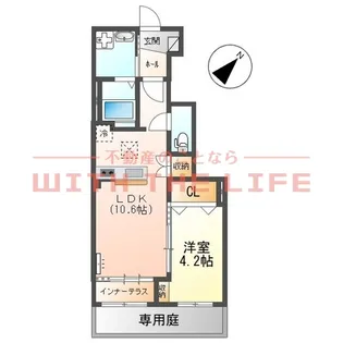 ベルメゾン矢取【103号号室】の間取り