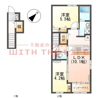 ベルメゾン矢取【203号号室】の間取り