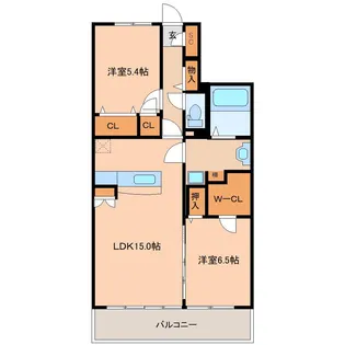 ソフィア21梅満【103号号室】の間取り