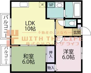 プレシオ21【103号号室】の間取り