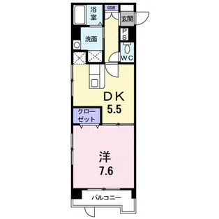 ユウメイトビル【207号号室】の間取り