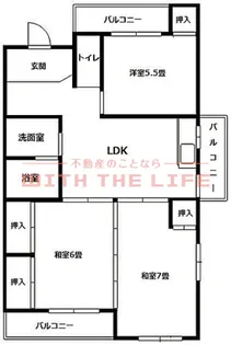 メゾーンやました【301号号室】の間取り