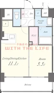 メゾンクラウン大手山【902号号室】の間取り