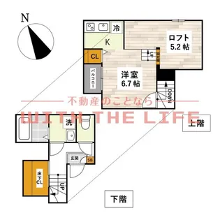 ADC津福セレーノ【101号号室】の間取り