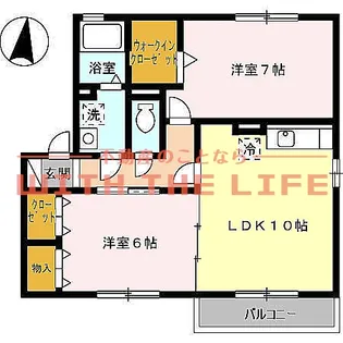 クレイドル【B203号号室】の間取り