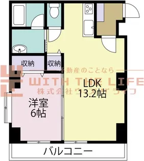 駅前本社ビル【8階】の間取り