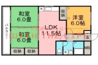スクエアガーデン【603号号室】の間取り