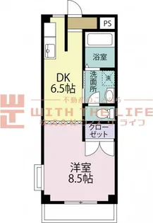 クラウンII津福【402号号室】の間取り