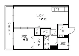 組坂ビルNo9【205号号室】の間取り