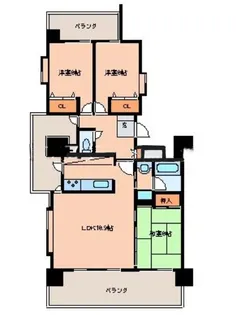 ドリーム久留米駅東【501号号室】の間取り