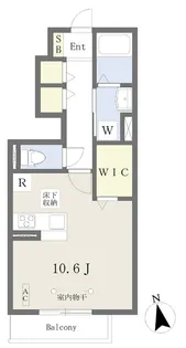 プレミエール【B103号号室】の間取り