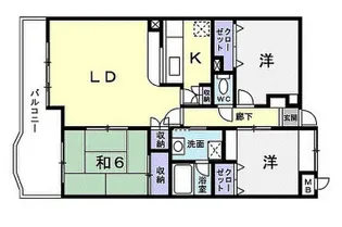ロイヤルパークマンション【305号号室】の間取り