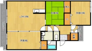 カーサあんとく壱番館【203号号室】の間取り