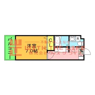 Active Umemitsu【303号号室】の間取り