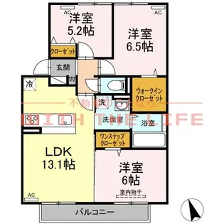 グランエトワール【B208号号室】の間取り