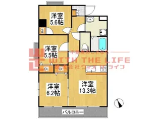 グランドレジデンス【403号号室】の間取り