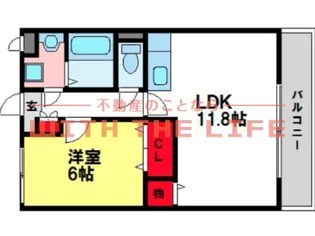 ユーミー姫方【304号号室】の間取り
