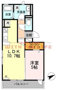 アリス京町壱番館【105号号室】の間取り