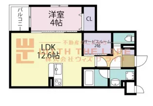 レオクラージュ試験場前【101号号室】の間取り