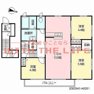 べラ・ルーチェ和Ⅱ【201号号室】の間取り