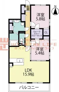 サニーコート梅満【501号号室】の間取り