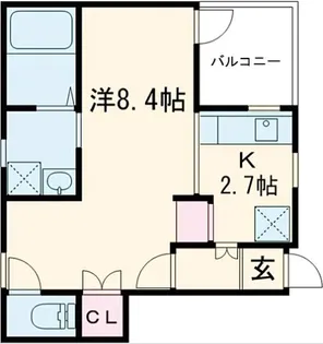 Grembiule(グランビュール) Ⅰ【A号号室】の間取り