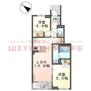 サクラヴィラージュ津福【103号号室】の間取り