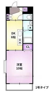 メゾンド梨花Ⅱ【101号号室】の間取り
