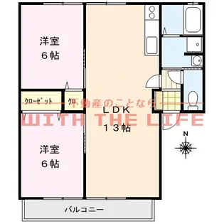 レトアガーデンヒルズ【B201号号室】の間取り