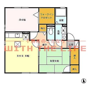 セジュール小森野Ⅱ【A202号号室】の間取り