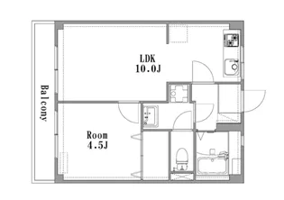 グランツレジデンス【105号号室】の間取り
