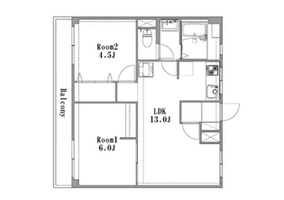 グランツレジデンス【206号号室】の間取り