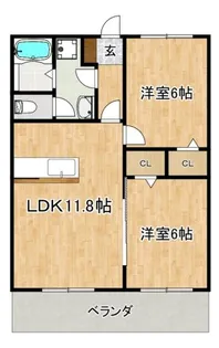 ポエムハイツ【101号号室】の間取り