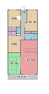 オーシャン合川【103号号室】の間取り
