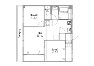 グランツレジデンス【308号号室】の間取り
