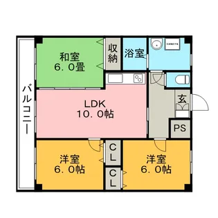 ソレーユ諏訪野【203号号室】の間取り