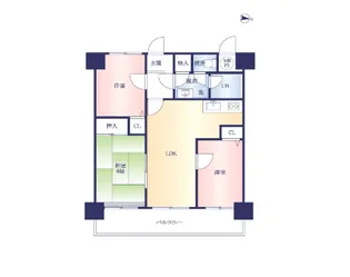 ビブレマンション諏訪野【1102号号室】の間取り